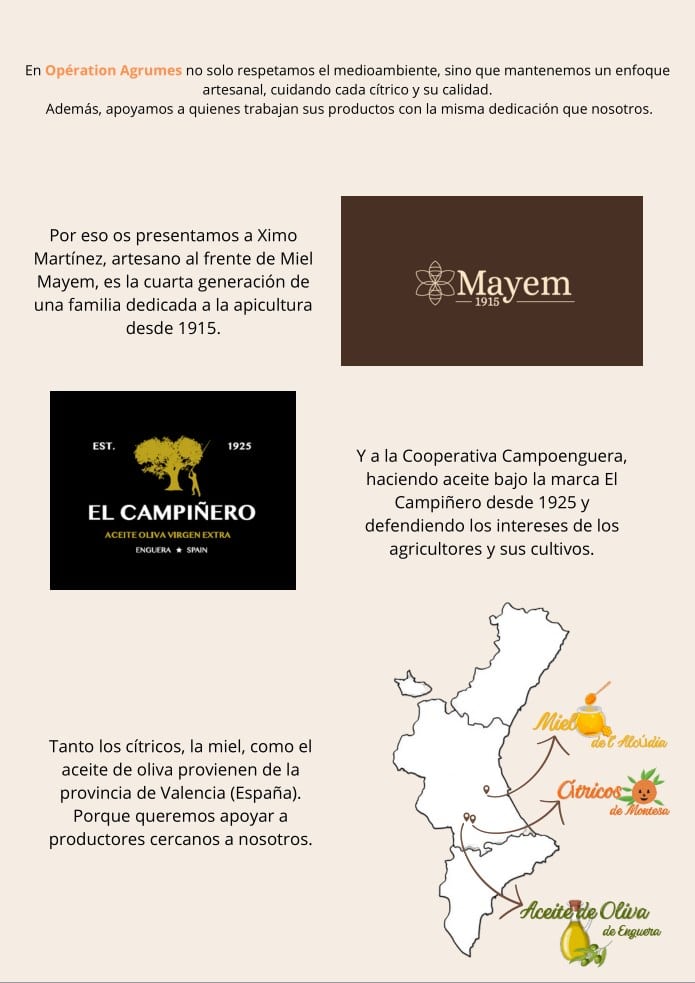 Venta de Miel y Aceite Operation Agrumes